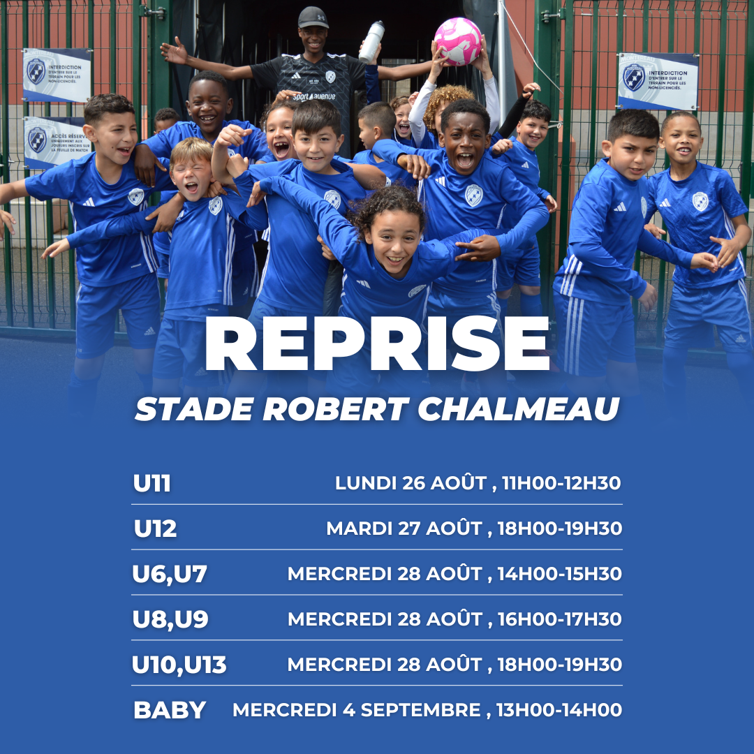 Reprise des entraînements Baby-U13