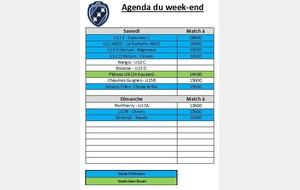 Agenda du week-end