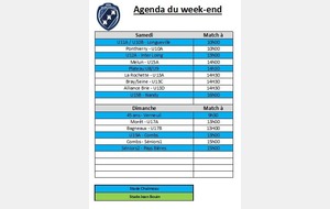 Agenda du week-end