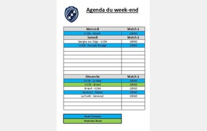 Agenda du week-end