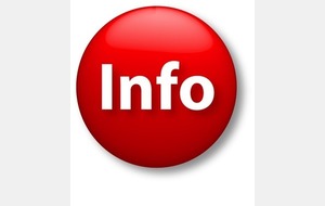 INFOS École de Football - Modification des créneaux