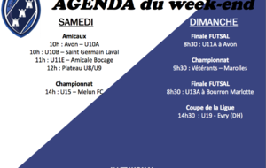 AGENDA DU WEEK-END !